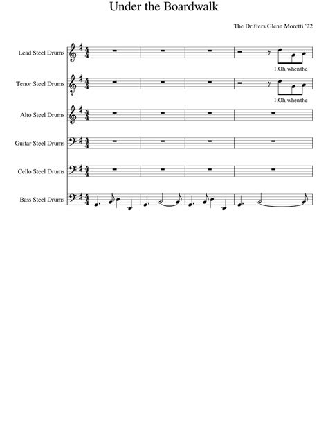 steel pan sheet music free